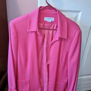 Ladies Sag Harbor Pink Lined Soft Blazer size XL